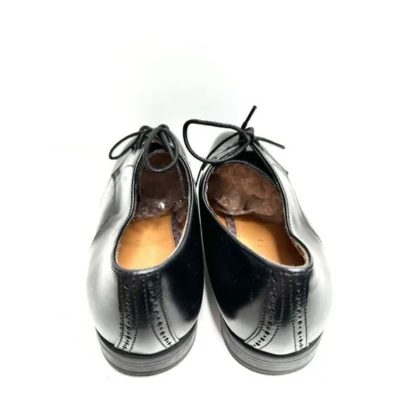 Ted Baker Shoes Mens Size 8US Black Leather Water Resistant Plain Toe Derby