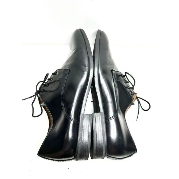 Ted Baker Shoes Mens Size 8US Black Leather Water Resistant Plain Toe Derby