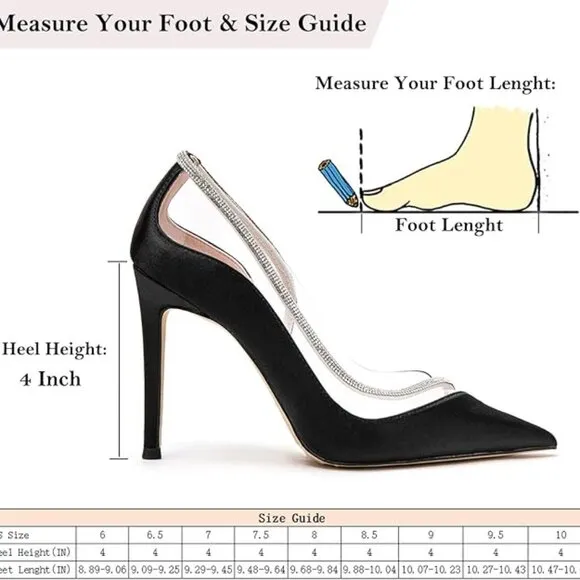 Thalia Sodi's Rhinestone Translucent Pointed Toe Stiletto Heels Designer Shoes