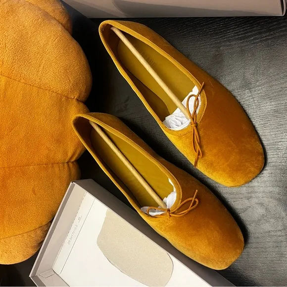 The Day Ballet Flat Everlane Gold Yellow 9