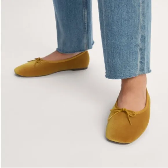 The Day Ballet Flat Everlane Gold Yellow 9