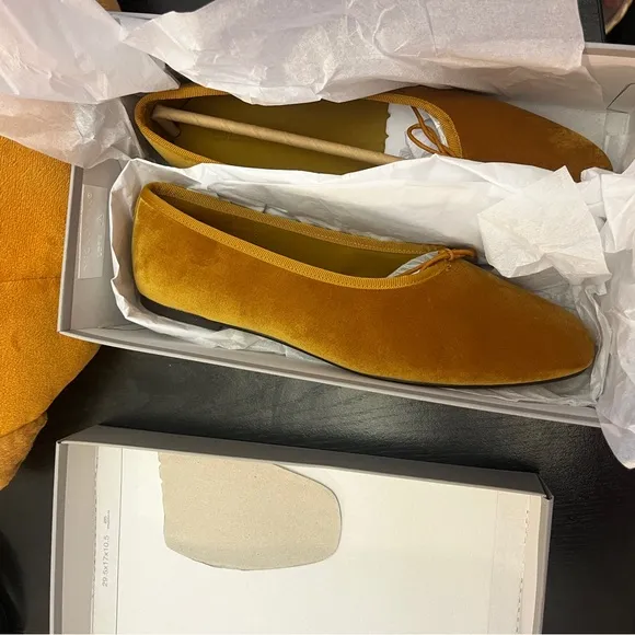 The Day Ballet Flat Everlane Gold Yellow 9
