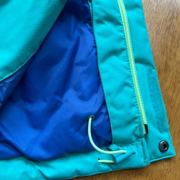The North Face Heavenly Down Waterproof Jacket Neon Green Yellow Hoodie, Size XS