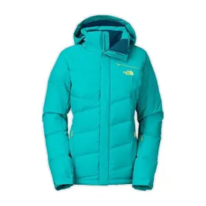 The North Face Heavenly Down Waterproof Jacket Neon Green Yellow Hoodie, Size XS