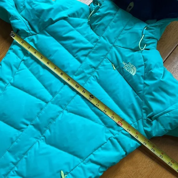 The North Face Heavenly Down Waterproof Jacket Neon Green Yellow Hoodie, Size XS