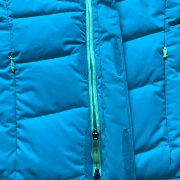 The North Face Heavenly Down Waterproof Jacket Neon Green Yellow Hoodie, Size XS
