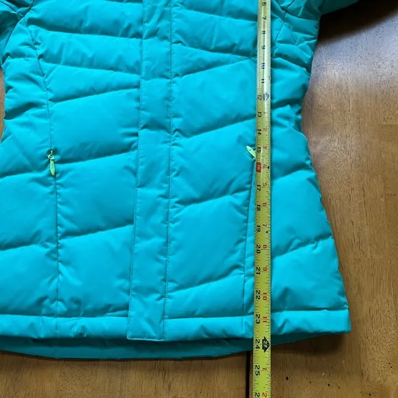 The North Face Heavenly Down Waterproof Jacket Neon Green Yellow Hoodie, Size XS