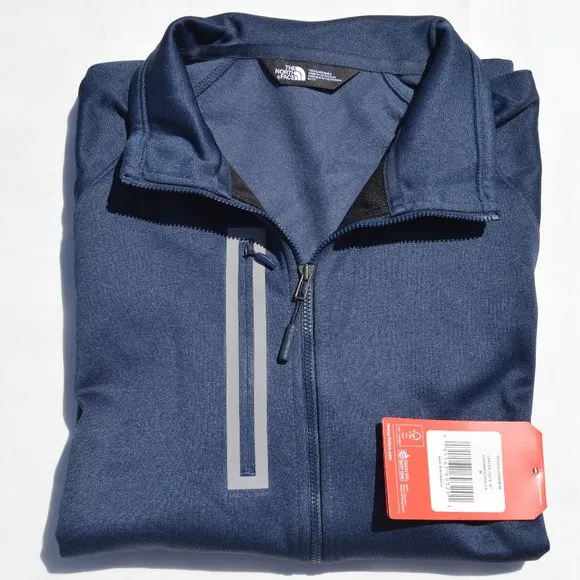 The North Face Men's Canyon Flats Fleece Jacket Urban Navy Heather Size M (New).