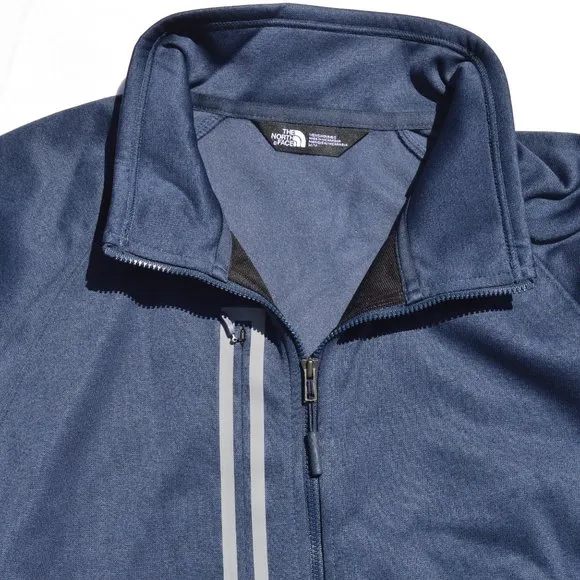 The North Face Men's Canyon Flats Fleece Jacket Urban Navy Heather Size M (New).
