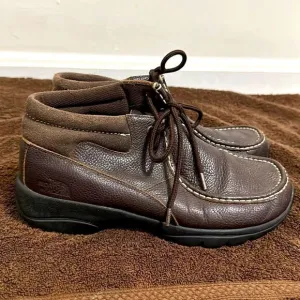 The North Face Retro Brown Leather Chukka Boots Sz 8