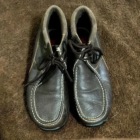 The North Face Retro Brown Leather Chukka Boots Sz 8