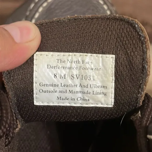 The North Face Retro Brown Leather Chukka Boots Sz 8