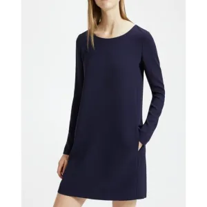 Theory- Long-Sleeved Panelled Shift Dress-M