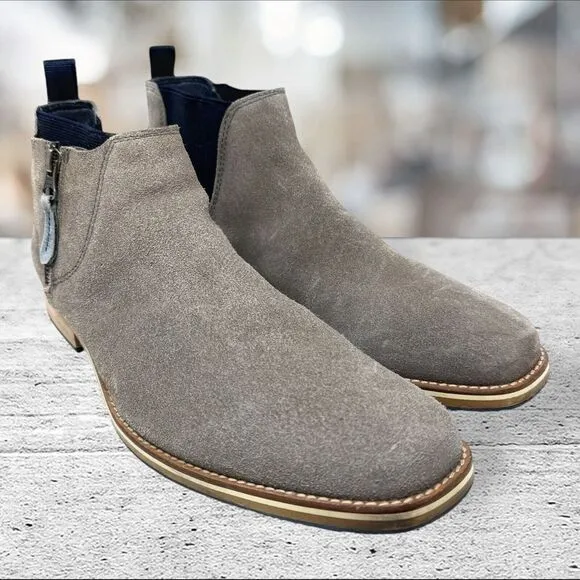 Thomas and‎ Vine Gray and Leather Suede Boots Chukka Mens Size 10