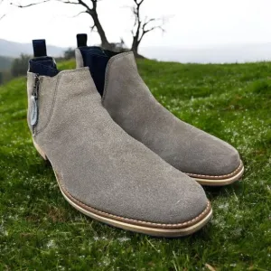 Thomas and‎ Vine Gray and Leather Suede Boots Chukka Mens Size 10