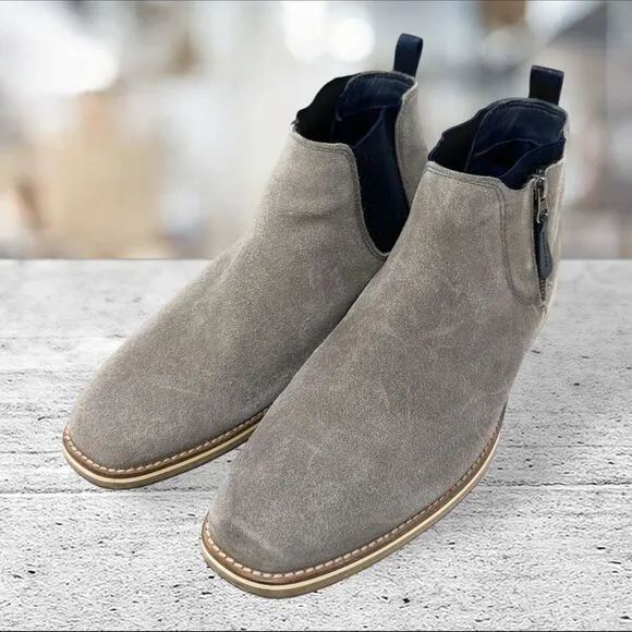 Thomas and‎ Vine Gray and Leather Suede Boots Chukka Mens Size 10