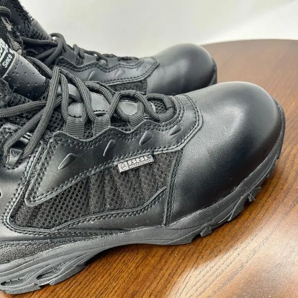 Thorogood 6''‎ ASR Tactical Men's Shoes Size 7.5 Black Side Zip Boots 834-6525
