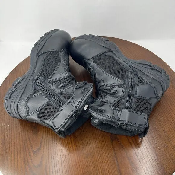 Thorogood 6''‎ ASR Tactical Men's Shoes Size 7.5 Black Side Zip Boots 834-6525