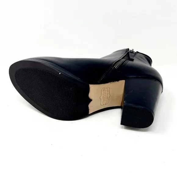 Thursday Boot Co Womens Black Uptown Handcrafted Leather Bootie