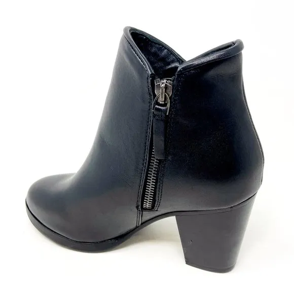 Thursday Boot Co Womens Black Uptown Handcrafted Leather Bootie