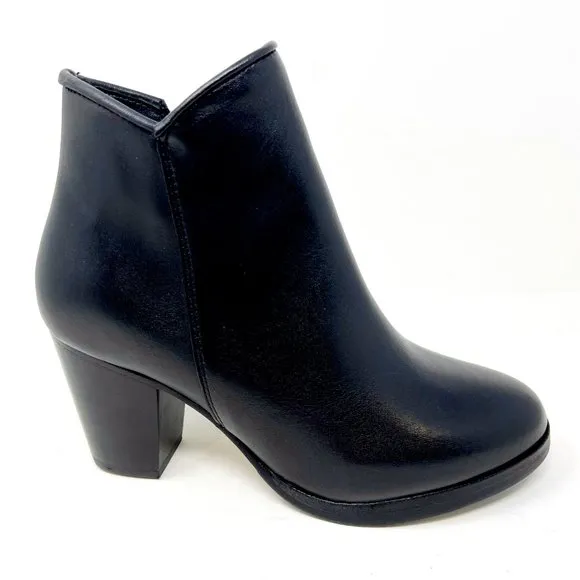 Thursday Boot Co Womens Black Uptown Handcrafted Leather Bootie