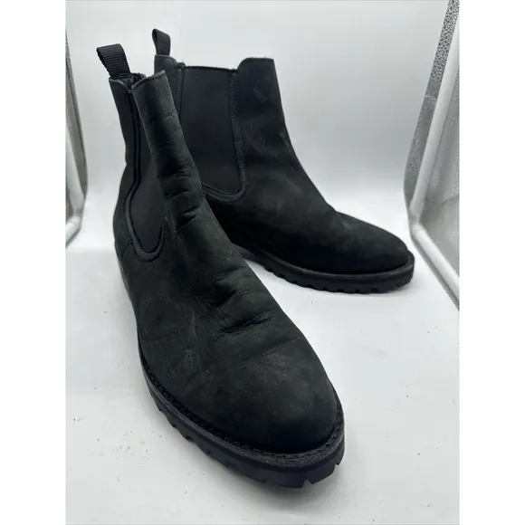 Thursday Boots Women's Size 10.5 Black Sueded Leather Everyday Legend Chelsea