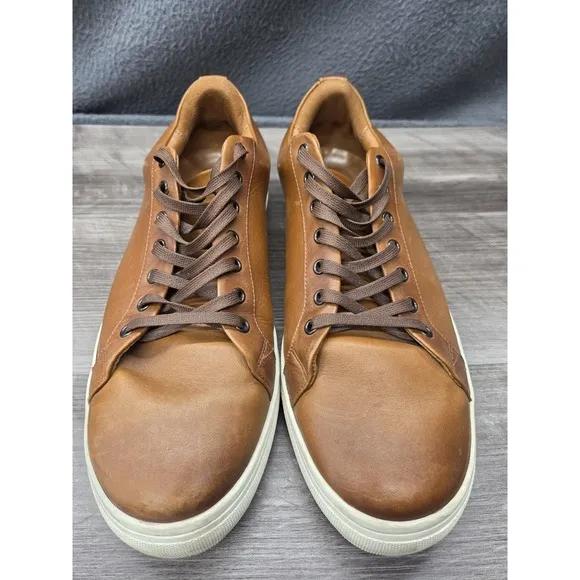 Thursday Everyday Mens Size 12 Brown Classic Leather Lace Up Shoes Sneakers