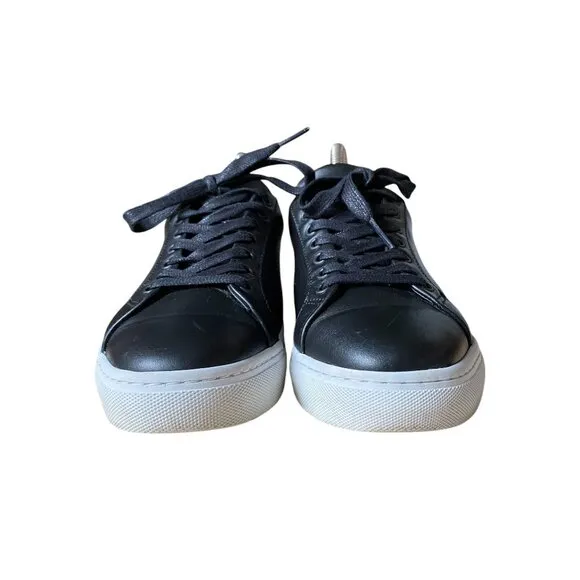 Thursday Low Top Black Leather Lace Up Sneaker - Size 8.5