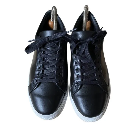Thursday Low Top Black Leather Lace Up Sneaker - Size 8.5