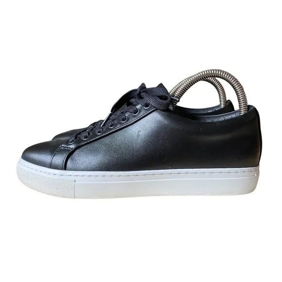 Thursday Low Top Black Leather Lace Up Sneaker - Size 8.5