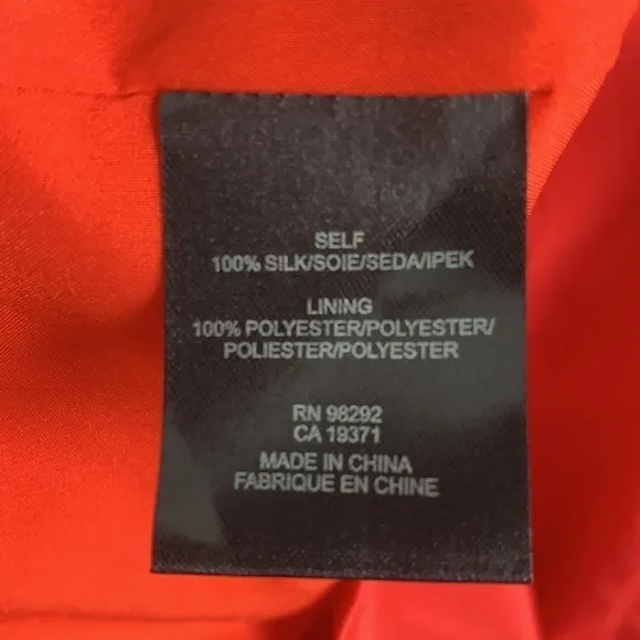 Tibi Red Silk Cap Sleeve Mini Dress Southern Charm