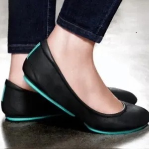 Tieks By Gavrieli Matte Black Tieks Ballet Flats Size 6