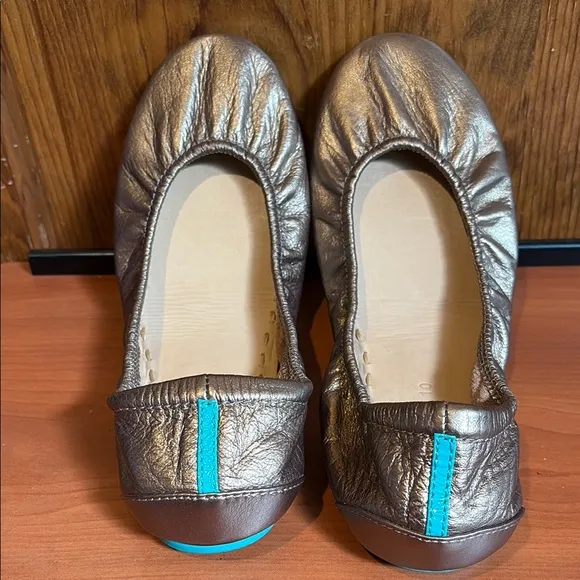 Tieks Metallic Ballet Flats Size 10