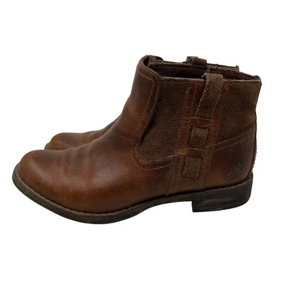 Timberland Earthkeepers Savin Hill Genuine Leather Chelsea Boots Brown 6