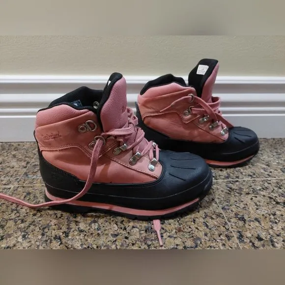 Timberland Kids Girls Leather Winter Boots Size 3US