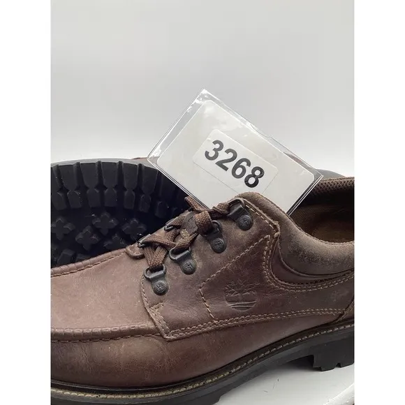 Timberland Men's Brown Leather Casual Ankle Round Toe Shoes - Size 10.5M (80084)