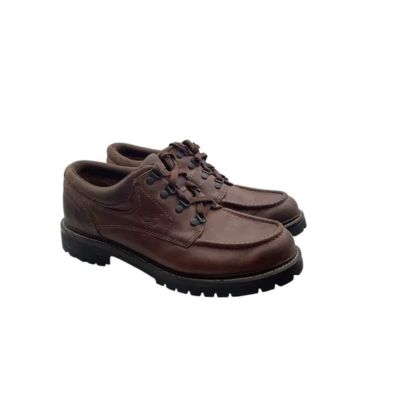 Timberland Men's Brown Leather Casual Ankle Round Toe Shoes - Size 10.5M (80084)