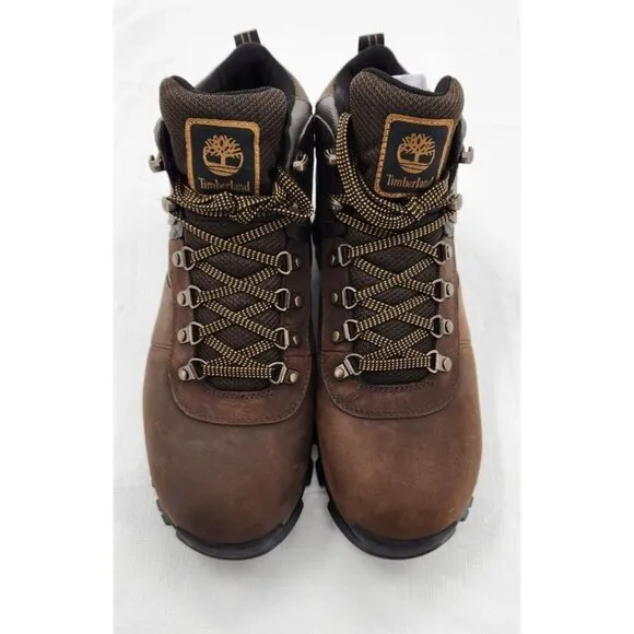 Timberland Mt Maddsen Leather Wp Boots Dark Brown Mens Size 11.5 New Without Box