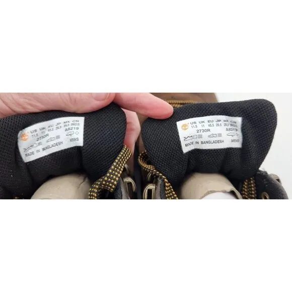Timberland Mt Maddsen Leather Wp Boots Dark Brown Mens Size 11.5 New Without Box
