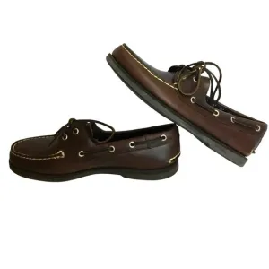 Timberland NWB Men's Leather Slip-On 2-Eye Loafer 71001 Size 9 Maritime Brown