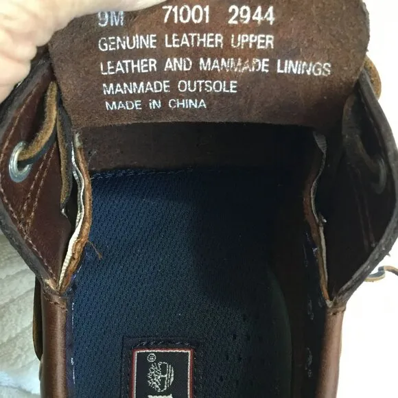 Timberland NWB Men's Leather Slip-On 2-Eye Loafer 71001 Size 9 Maritime Brown