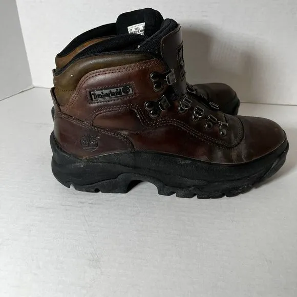 Timberland Performance Boots Brown Lace Up Leather Ankle Boots Style 33693 Sz 9M
