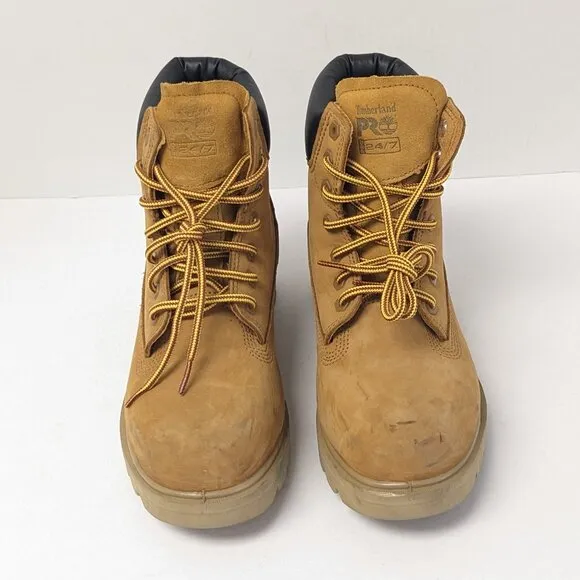Timberland PRO Sawhorse Composite Toe Work Boots, Tan, Men's 6 Wide