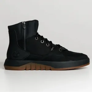 TIMBERLAND Supaway Side Zip Boots Black Nubuck Waterproof‎ Size 12