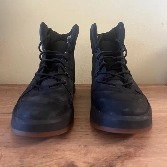 TIMBERLAND Supaway Side Zip Boots Black Nubuck Waterproof‎ Size 12