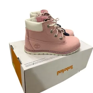 Timberland Toddler Pink Pokey Pine Side-Zip Boots Unisex Kids Casual