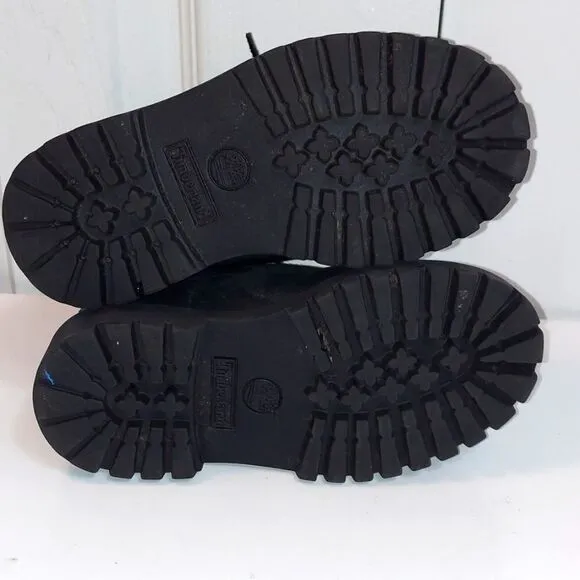 Timberland Black Nubuck Leather Boots Sz 9