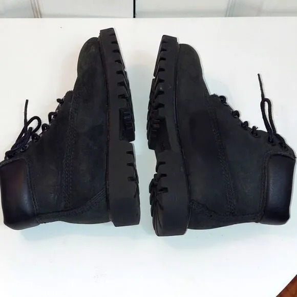 Timberland Black Nubuck Leather Boots Sz 9