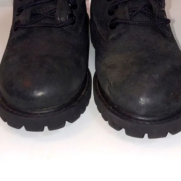 Timberland Black Nubuck Leather Boots Sz 9