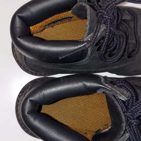 Timberland Black Nubuck Leather Boots Sz 9